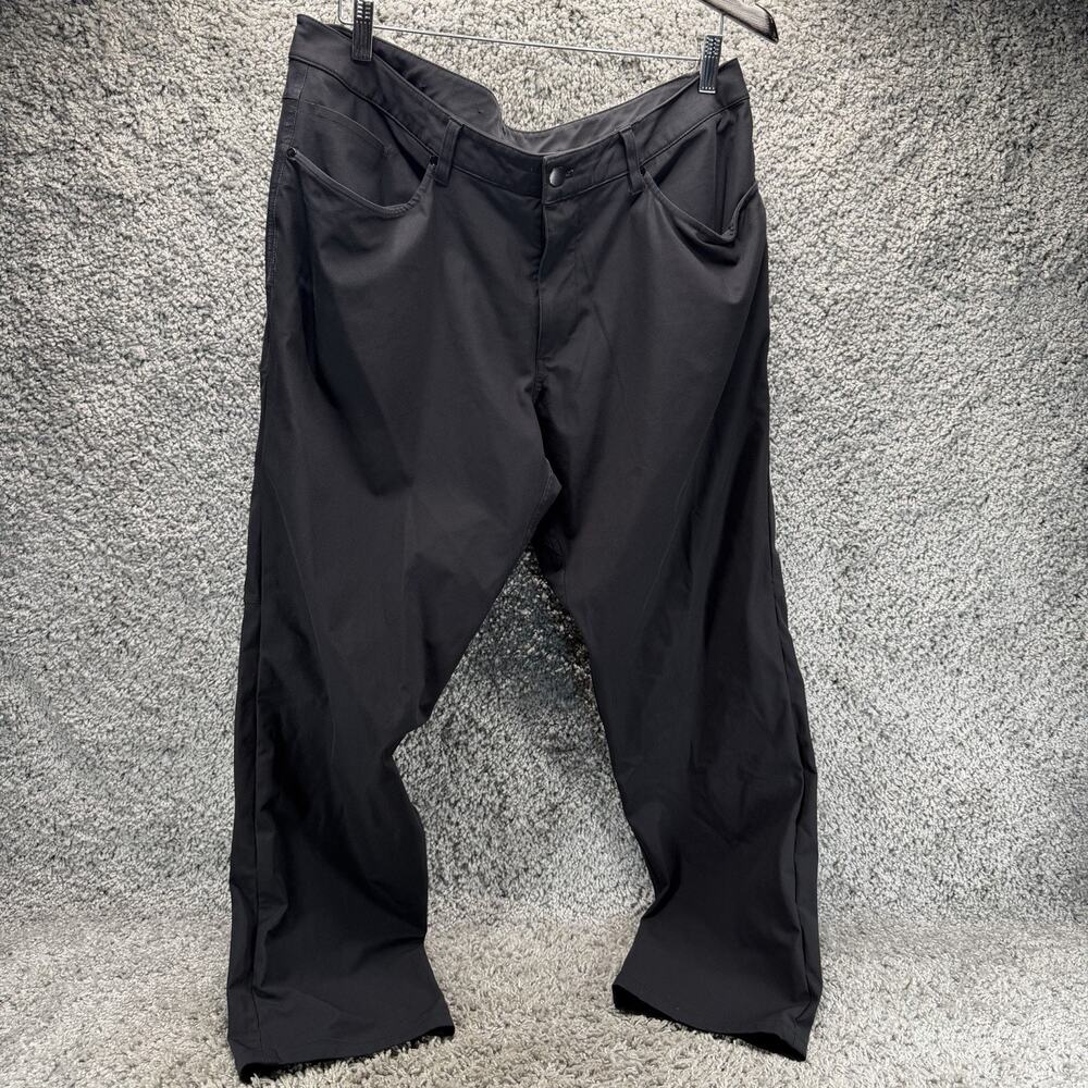Lululemon ABC 5 Pocket Pants Mens Black Stretch Performance Straight Leg 38x30